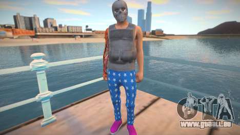 Charakter in einer Totenkopfmaske von GTA Online für GTA San Andreas