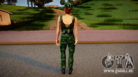 New gungrl3 camouflage style für GTA San Andreas
