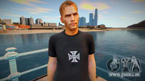 Paul Walker black shirt für GTA San Andreas