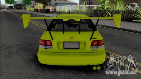 Honda Civic 1.6 iES Yellow pour GTA San Andreas