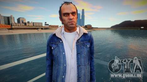 Trevor with blue jeans jacket from GTA 5 pour GTA San Andreas