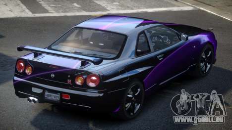 Nissan Skyline PSI R34 US S7 pour GTA 4