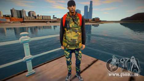 Guy in camouflage style für GTA San Andreas