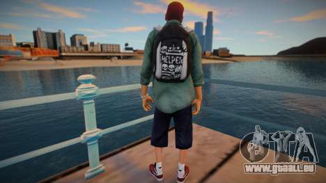 New Zero with a backpack für GTA San Andreas