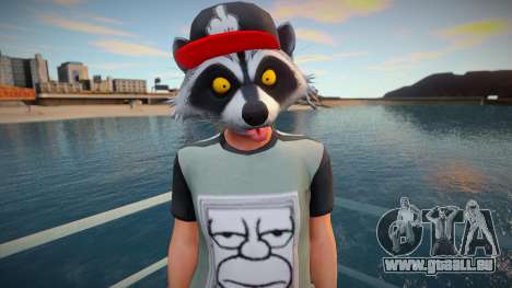 Faggot mask raccoon from GTA Online pour GTA San Andreas