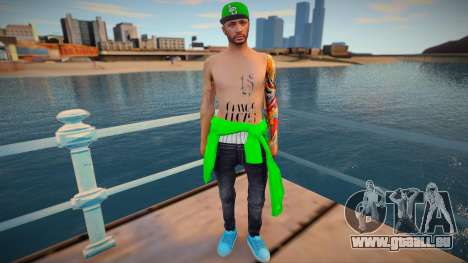 New fam1 GTA Online style pour GTA San Andreas