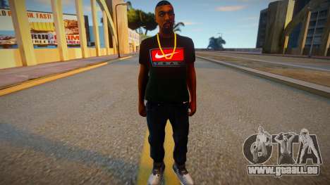 Afro-Américain en T-shirt Nike pour GTA San Andreas