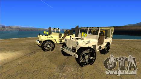 Punjabi Jeep Willy Mod von Harinder Mods für GTA San Andreas