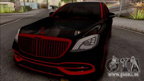 Mercedes-Maybach S650 Black-Red Tuning für GTA San Andreas