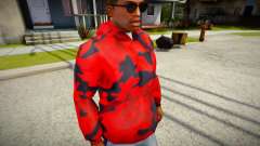 Red Camo Hoodie pour GTA San Andreas
