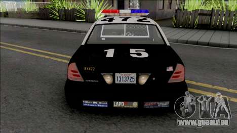 Ford Crown Vic. 2000 CVPI LAPD (Vista Light) v2 pour GTA San Andreas