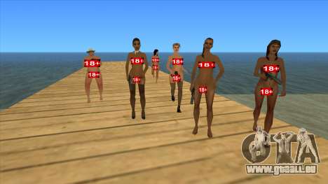 Nude Girls Peds Mod Pack (Femme nue) pour GTA San Andreas