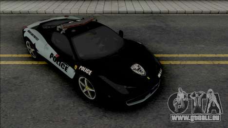 Ferrari 458 Italia Police pour GTA San Andreas