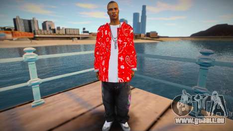 Bloodz red jacket pour GTA San Andreas