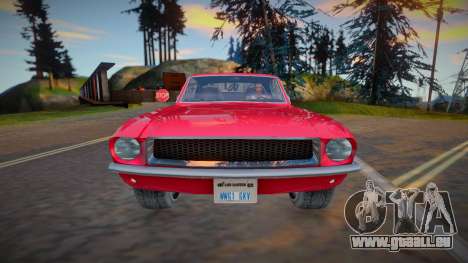 Ford Mustang Fastback 1968 (good model) pour GTA San Andreas
