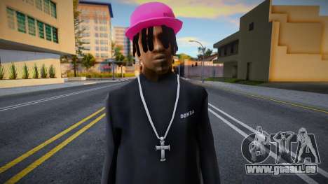 Bonnet rose Fam2, Polo Ralph pour GTA San Andreas