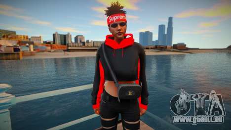 GTA Online Skin Ramdon Female Samira Big Afro 3 pour GTA San Andreas