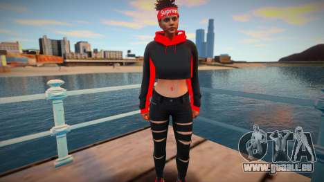 GTA Online Skin Ramdon Female Samira Big Afro 1 für GTA San Andreas