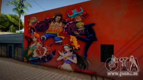 Mural One Piece pour GTA San Andreas