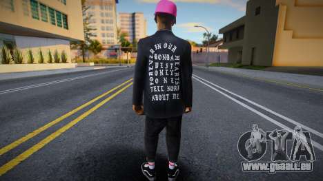 Bonnet rose Fam2, Polo Ralph pour GTA San Andreas