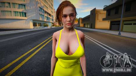 Jill Valentine Yellow Dress pour GTA San Andreas