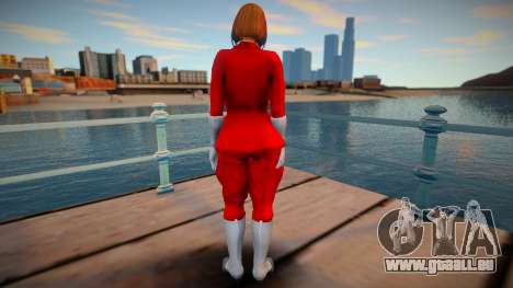 KOF Soldier Girl - RED Brown hair Topless 2 pour GTA San Andreas