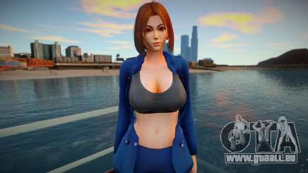 KOF Soldier Girl - Blue Brown Hair 5 für GTA San Andreas