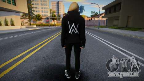 GTA Online Female Outher Style Alan Walker 1 pour GTA San Andreas
