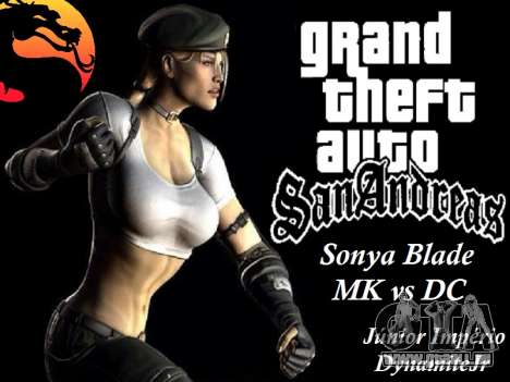 Sonya Blade de Mortal Kombat vs DC pour GTA San Andreas