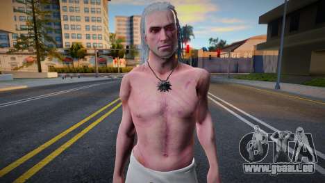 Geralt Half Nude Clothing (Witcher 3) für GTA San Andreas