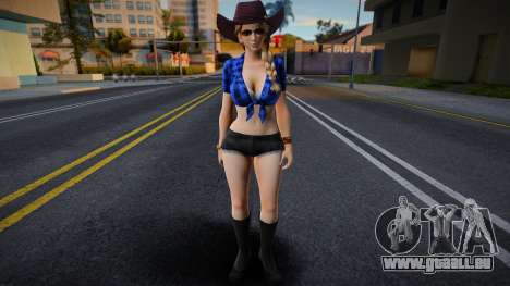 DOA Sarah Brayan Vegas Cow Girl Outfit Country 2 für GTA San Andreas