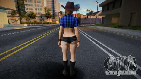 DOA Sarah Brayan Vegas Cow Girl Outfit Country 2 für GTA San Andreas