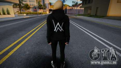 GTA Online Female Outher Style Alan Walker 2 für GTA San Andreas