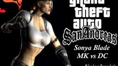 Sonya Blade von Mortal Kombat vs DC für GTA San Andreas
