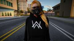 GTA Online Female Outher Style Alan Walker 2 pour GTA San Andreas