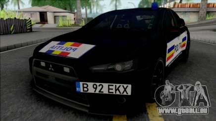 Mitsubishi Lancer Evolution X Politia Romana für GTA San Andreas