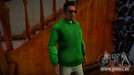 Green Hoody pour GTA San Andreas