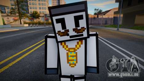 Reginald - Stickmin Skin from Minecraft pour GTA San Andreas