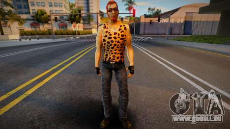 Postal Dude im Leoparden-T-Shirt für GTA San Andreas