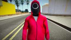 Squid Game Guard Outfit For CJ 3 für GTA San Andreas