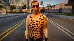 Postal Dude en T-shirt léopard pour GTA San Andreas