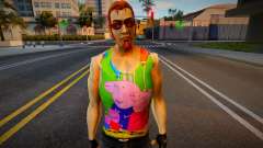 Postal Dude im T-Shirt mit Peppa Pig für GTA San Andreas