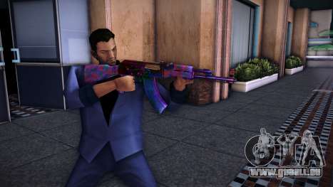 AK-47 Skin Rusty Rainbow pour GTA Vice City
