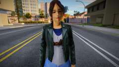 Cute Girl in leather jacket für GTA San Andreas