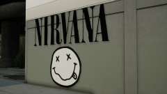 Nirvana Logo across street from Kurt Cobain für GTA San Andreas Definitive Edition