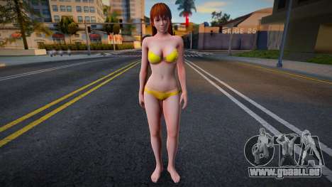 Kasumi yellow swimsuit pour GTA San Andreas