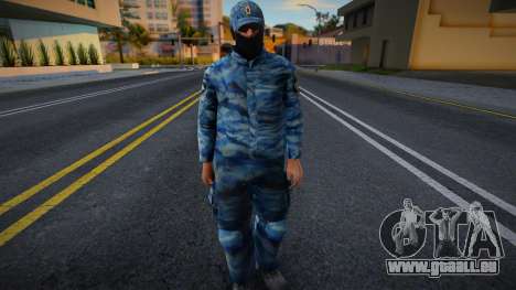 Policier anti-émeute en casquette pour GTA San Andreas