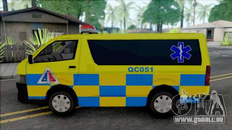 Toyota Hiace Quezon City Ambulance pour GTA San Andreas