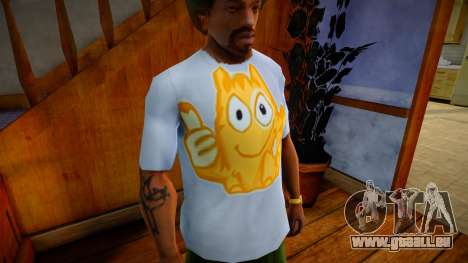 T-shirt avec chat Peach pour GTA San Andreas