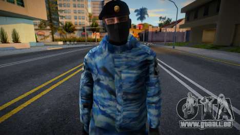 Policier anti-émeute en béret pour GTA San Andreas